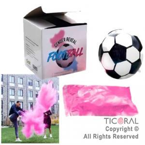 PELOTA REVELACION DE GENERO ROSA x 1